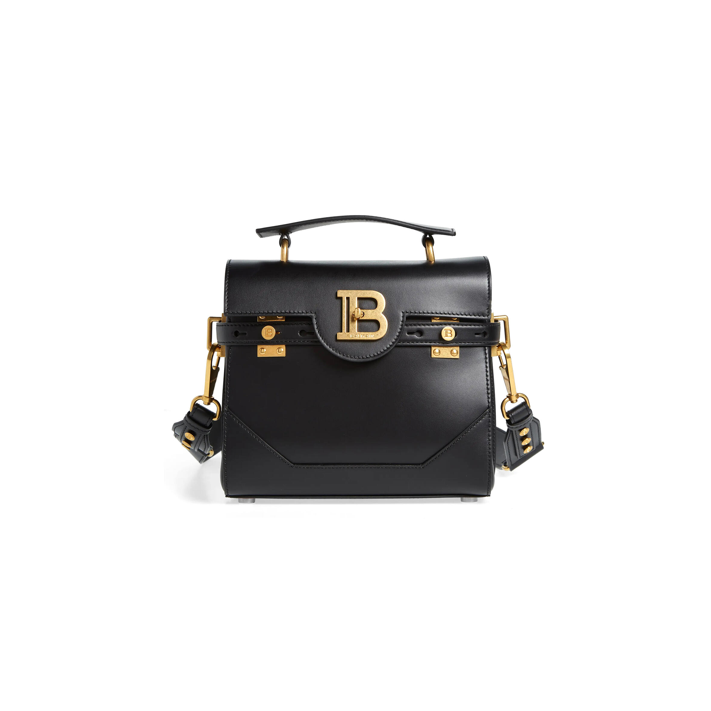 BALMAIN B-BUZZ 23 MONOGRAM LEATHER BAG BN1DB526LAVE0PA (23*20*11cm)